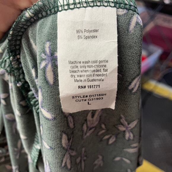 Gilli Green and Blue Floral Dress Womens M New Spring Summer Style#D17155H - Picture 15 of 16